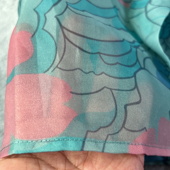 NWOT Selkie Wrap Top Blouse Champagne Mod Print Size 4 - Picture 12 of 12